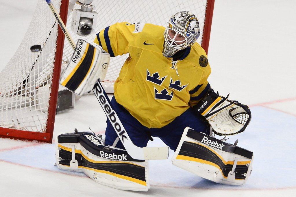 Enroth a logiquement été élu meilleur gardien du Mondial. [KEYSTONE - Claudio Bresciani]