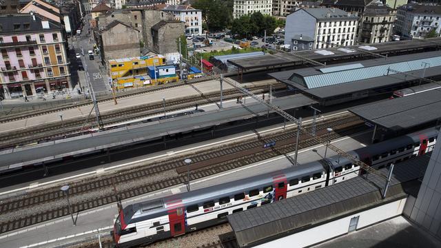 Vue des immeubles du quartier des Grottes face à la gare CFF de Cornavin. [Salvatore Di Nolfi]