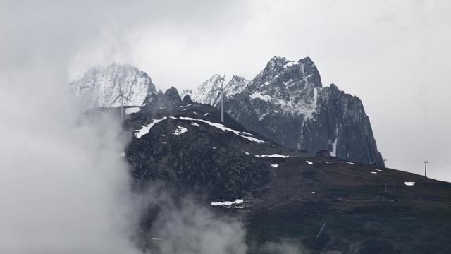 Le sommet du Gütsch, dans le canton de Uri, en mai 2013. [Gaetan Bally]