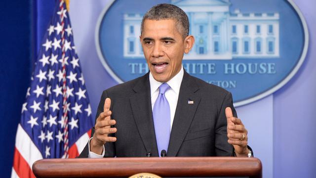Barack Obama a affirmé vendredi que de nouvelles sanctions n'étaient "pas encore" nécessaires contre l'Iran. [EPA/MICHAEL REYNOLDS]