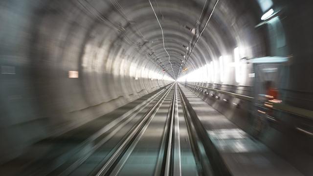 Le tunnel devrait être intégralement mis en service en 2016. [Gaetan Bally]