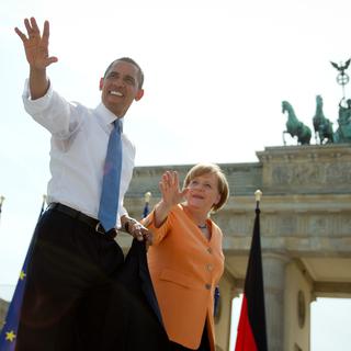 Le président américain Barack Obama a tenu un discours à Berlin. [Michael Kappeler]