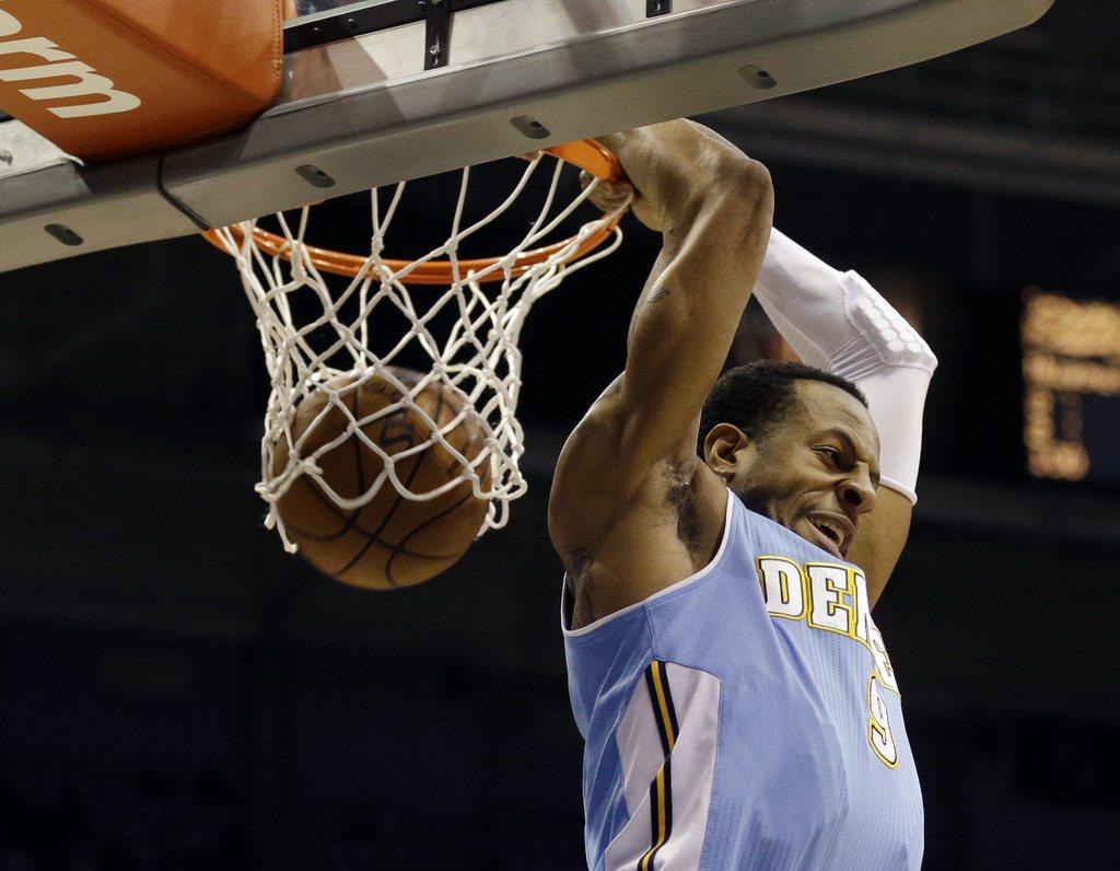 Les Denver Nuggets d'Andre Iguodola pourraient bien surprendre en playoff... [KEYSTONE - Jeffrey Phelps]