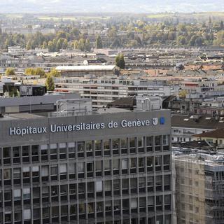 Les sous-sols des Hôpitaux Universitaires de Genève cachaient un carnotzet de luxe. [Keystone - Martial Trezzini]
