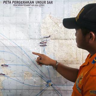 Les autorités pensent que l'avion d'AirAsia a coulé au fond de la mer. [EPA/FULLY HANDOKO]