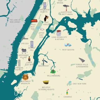 Carte des "préoccupations" des New-Yorkais. [herehere.com]