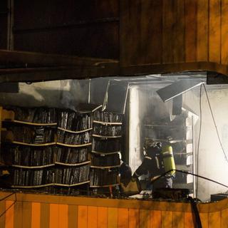 La Bibliothèque municipale de Chaudron, à Lausanne, avait été incendiée le 20 janvier 2013. [Jean-Christophe Bott]