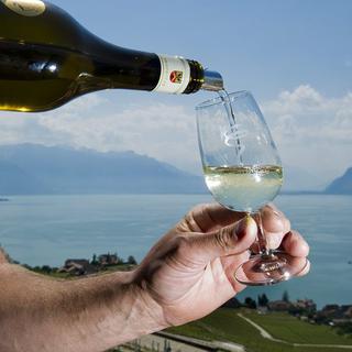 Le canton de Vaud veut promouvoir ses vins. [KEYSTONE - Jean-Christophe Bott]