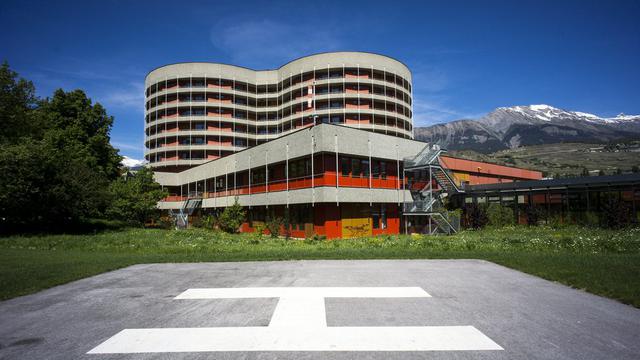 Le site sédunois de l'Hôpital du Valais. [Keystone - Olivier Maire]