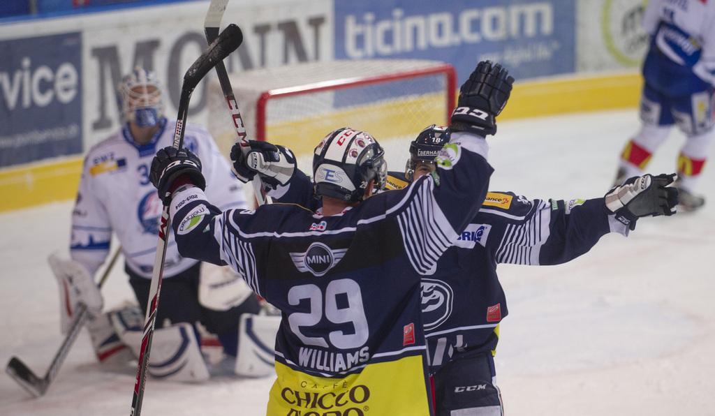 Pour la 1ère fois depuis 2005-06, Ambri-Piotta disputera les playoff. [KEYSTONE - Carlo Reguzzi]