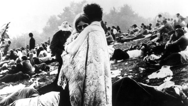Des festivaliers à Woodstock en 1969. [Keystone - AP]