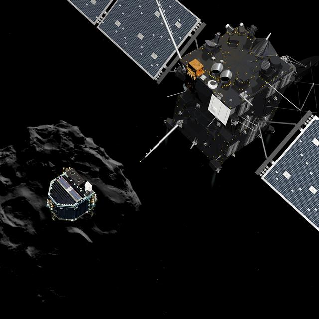 La sonde Rosetta a largué Philae ce matin. [ESA]