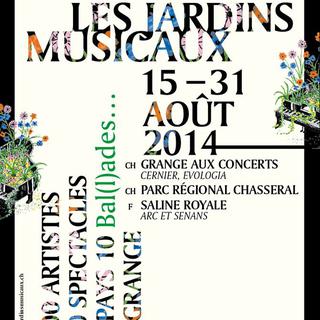 Affiche de l'édition 2014 des Jardins musicaux.