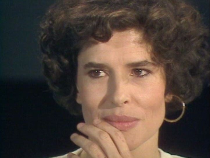 L'actrice Fanny Ardant sur le plateau de Spécial Cinéma en 1989. [RTS]