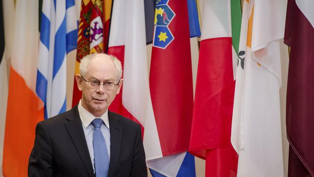 Herman Van Rompuy et le Conseil européen ne ferment pas toutes les portes avec la Suisse. [AP Photo/Geert Vanden Wijngaert]