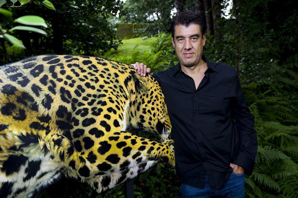 Fernand Melgar en 2011 lors de la présentation de son film "Vol spécial" à Locarno. [KEYSTONE - Jean-Christophe Bott]