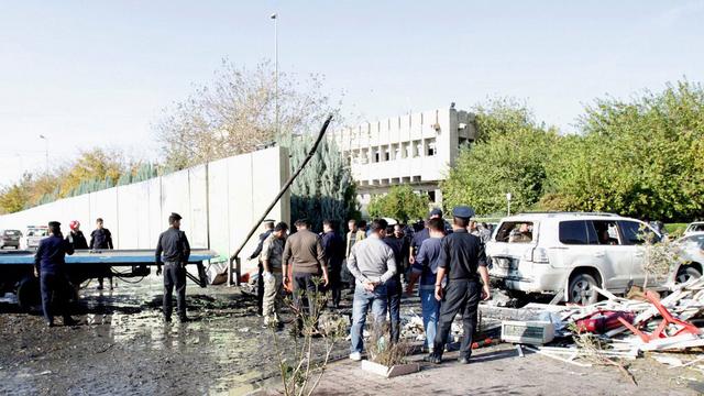 L'attentat a été commis devant le siège du gouvernement régional à Erbil. [EPA/Keystone - Ahmed Jalil]