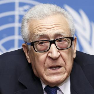 L'émissaire spécial de l'ONU et de la ligue arabe pour la Syrie, Lakhdar Brahimi. [Salvatore Di Nolfi]