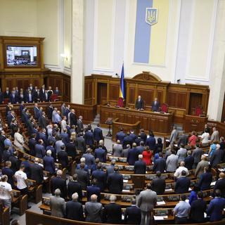 Le parlement ukrainien a ratifié l'accord d'association avec l'Union européenne. [Vladimir Shtanko/Anadolu Agency]