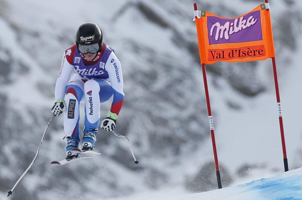 Gut, 25e à l'entraînement vendredi, s'est montrée convaincante avant le super-G. [KEYSTONE - Ian Langsdon]