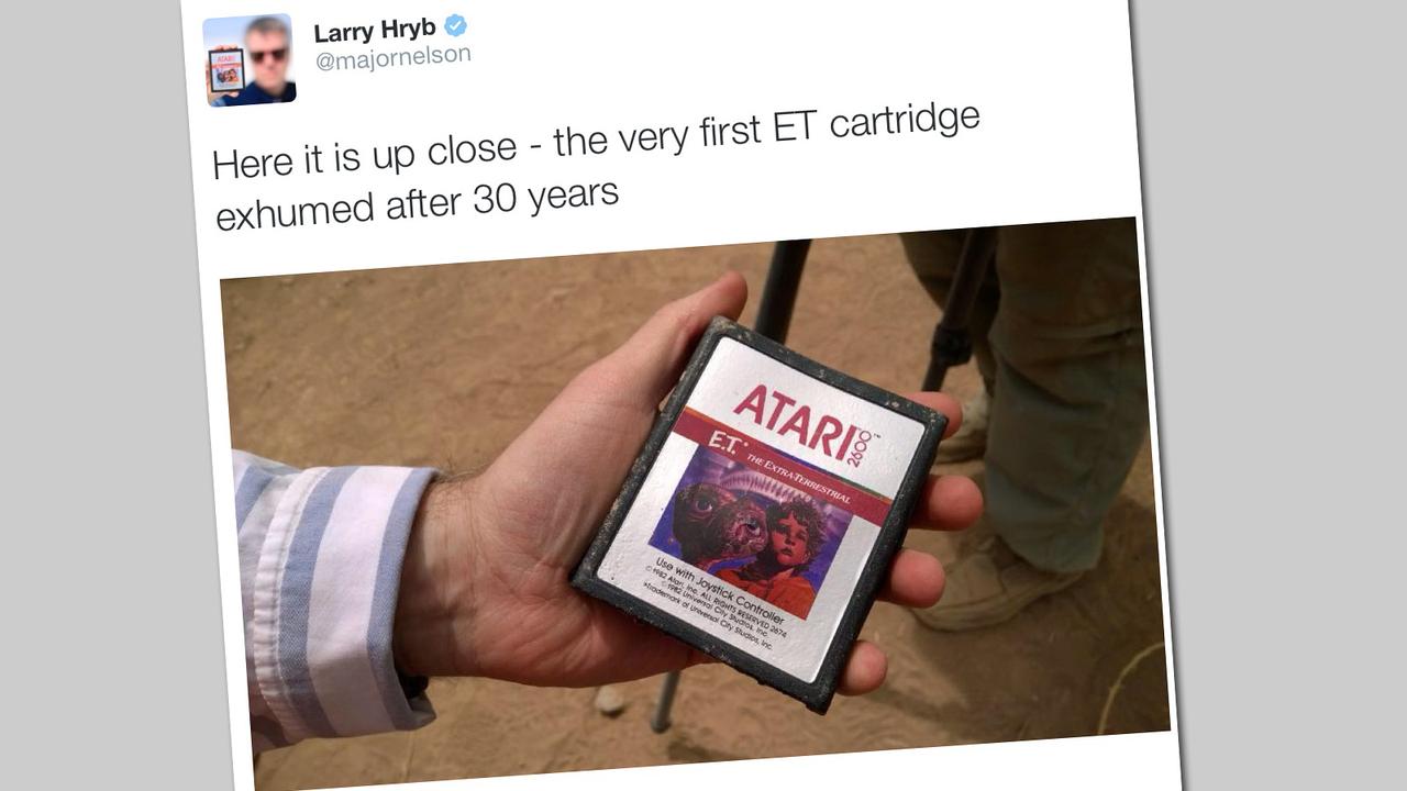 Tweet samedi de l'un des responsables de la Xbox de Microsoft, sur les fouilles d'Alamagordo. [Twitter]