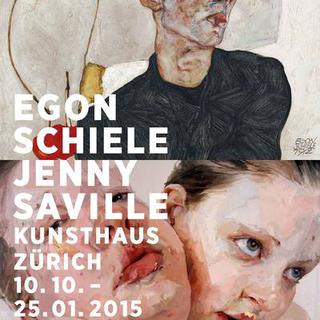 L'affiche de l'exposition "Egon Schiele - Jenny Saville". [kunsthaus.ch]