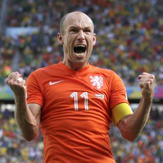 Les Pays-Bas de Robben rêvent d'atteindre la finale d'une Coupe du monde pour la deuxième fois d'affilée. [Keystone - Wong Maye-E]
