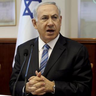 Le Premier ministre israélien Benjamin Netanyahu a crié victoire, après le cessez-le-feu. [EPA/Keystone - Gali Tibbon]