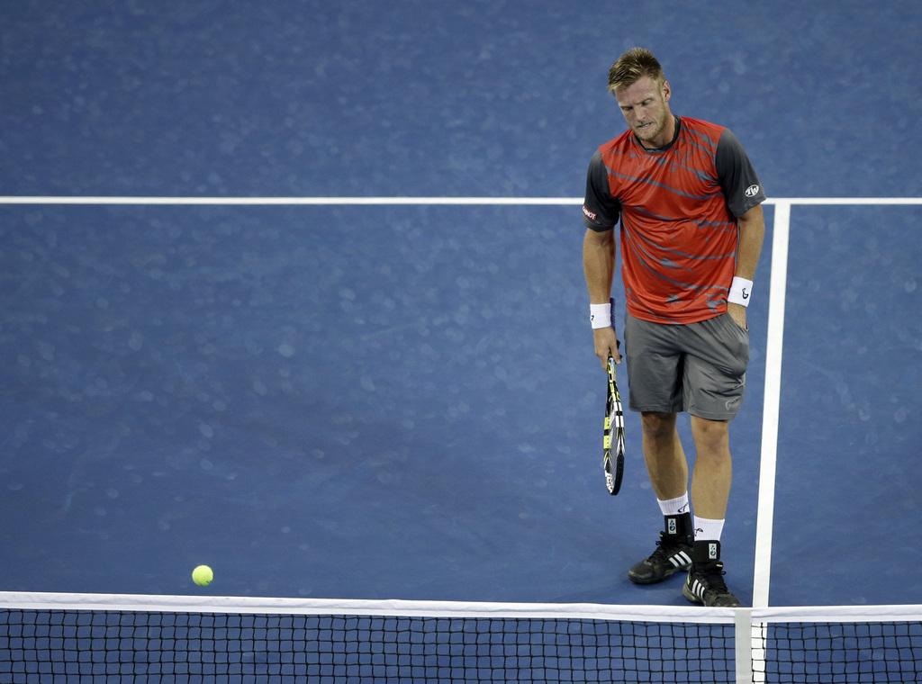 Groth n'a jamais vraiment réussi à mettre Federer en danger. [KEYSTONE - Darron Cummings]