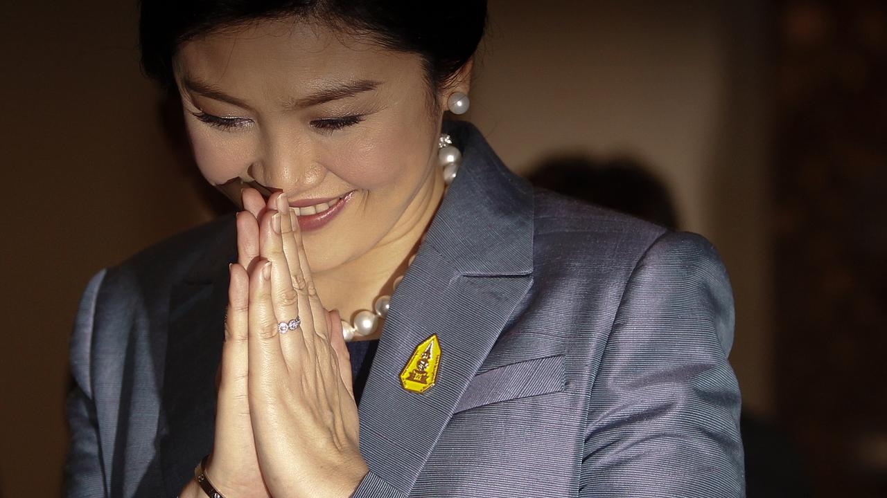 La Première ministre thaïlandaise Yingluck Shinawatra a tenté de se défendre devant la Cour constitutionnelle mardi déjà. [Chaiwat Subprasom]