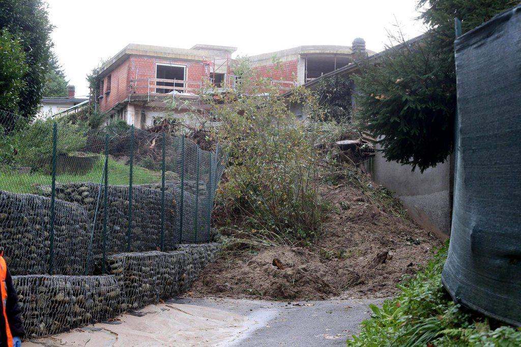 La coulée de boue de Cerro Laveno, près de Varese. [KEYSTONE - EPA/Matteo Bazzi]