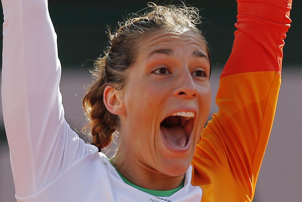 La belle Andrea Petkovic est en 1-2 à Paris. [KEYSTONE - David Vincent]