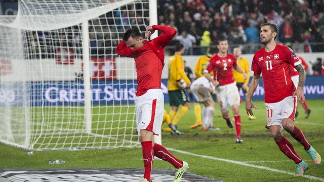 Saint-Gall convient bien à Drmic, à l'origine du premier but samedi, et qui avait réussi un doublé face à la Croatie en amical (2-2) en mars. [Gian Ehrenzeller]