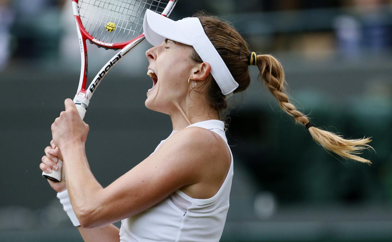 Alizé Cornet n'en revient pas. Elle s'offre Serena! [REUTERS - Stefan Wermuth]