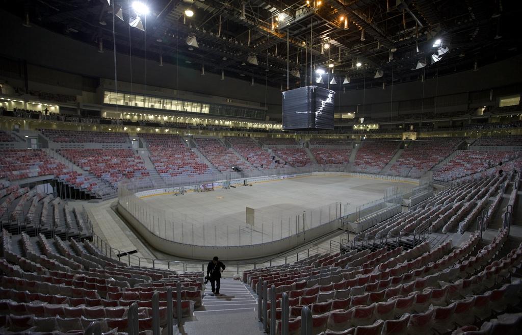 La Bolhsoi Ice Dome, la patinoire principale pour le hockey sur glace. [KEYSTONE - Ivan Sekretarev]