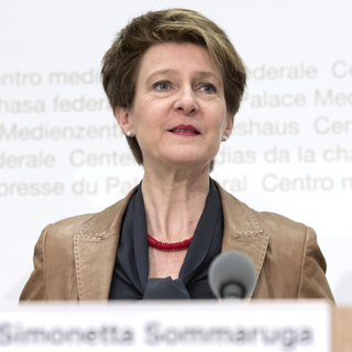 La conseillère fédérale Simonetta Sommaruga. [Lukas Lehmann]
