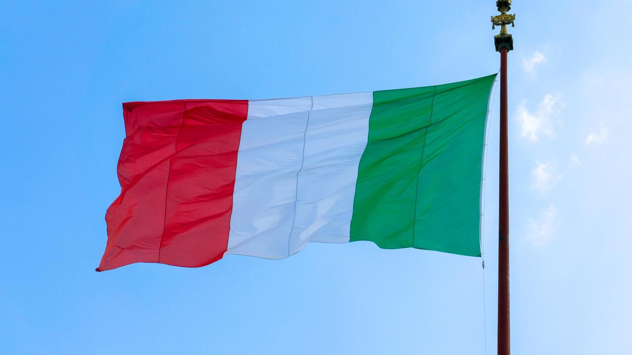 Le drapeau italien photographié le 5 septembre 2014.