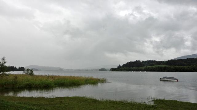 Pluie et brouillard à La Roche. [Marc Brodard]