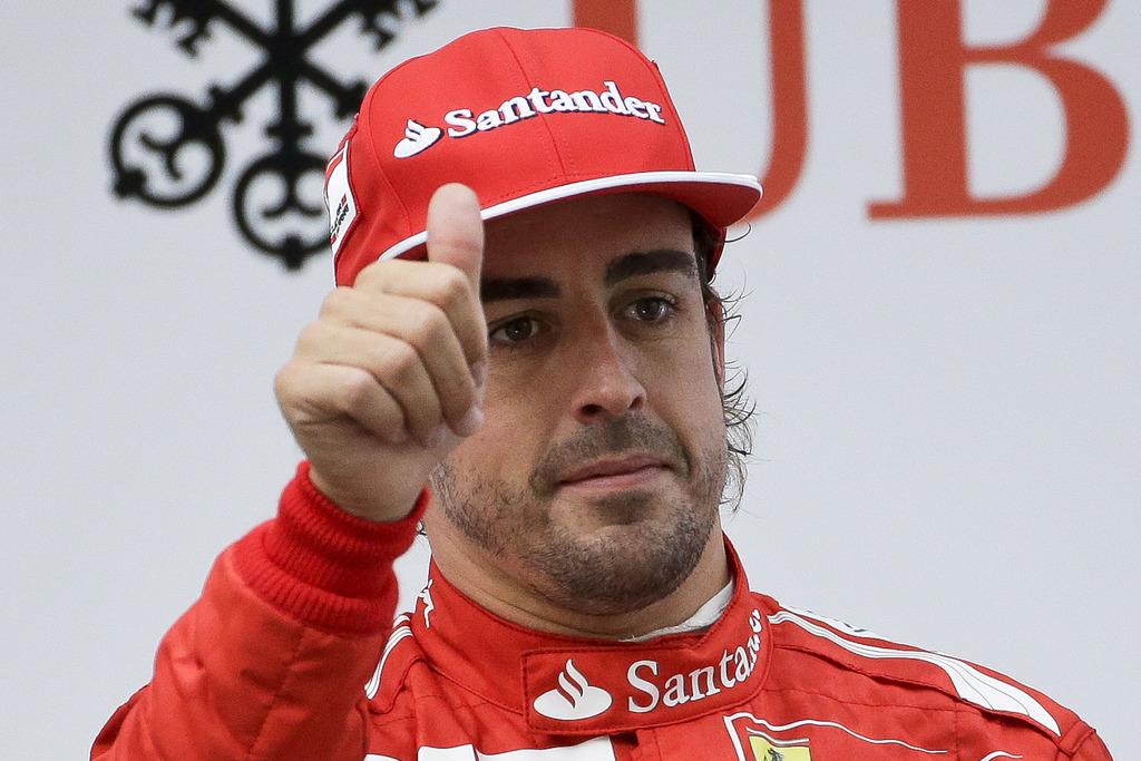 Alonso retrouve le sourire après un début de saison délicat. [KEYSTONE - Alexander F. Yuan]