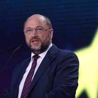 Martin Schulz (Allemagne) - Poids lourd à Bruxelles, le SPD allemand est le chef de file des socialistes européens depuis dix ans et a été désigné président du Parlement européen en 2012. Candidat au poste de président de la Commission européenne, il a mené à ce titre la campagne du centre-gauche dans les 28 Etats membres de l'UE. [Olivier Hoslet]
