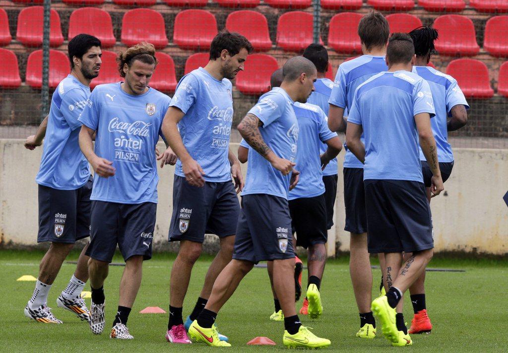 L'Uruguay de Forlan est bien décidée à décrocher une 3e étoile, la 2e au Brésil. [KEYSTONE - Lavandeira Jr.]