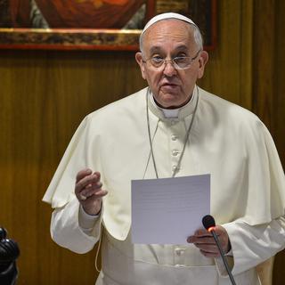 Le Pape François durant le Synode des familles, Vatican le 6 octobre 2014. [Andreas Solaro]