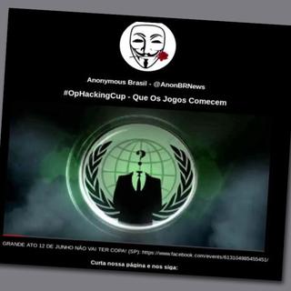 L'opération #OpHackingCup des Anonymous brésiliens prend le parti des militants. [Twitter - @anonBRnews]