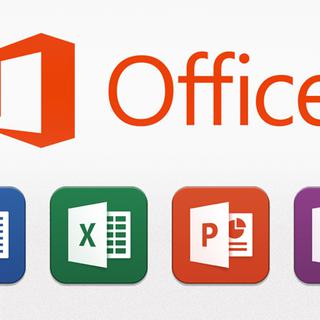 Microsoft a porté les trois principales applications de la suite Office, ainsi que One Note.