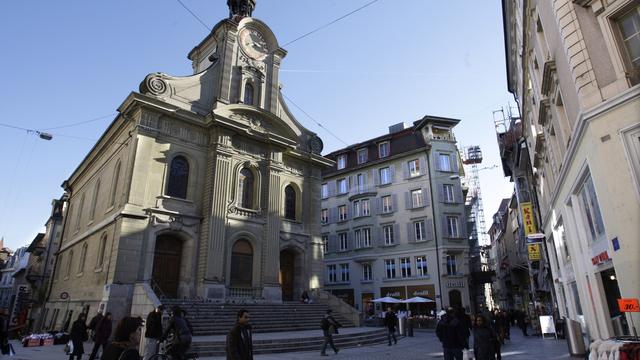 La place Saint-Laurent à Lausanne. [Laurent Gillieron]