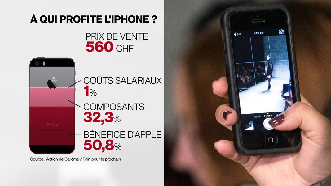 Malgré leurs conditions de travail difficile, les salariés profitent peu du prix élevé de l'iPhone.