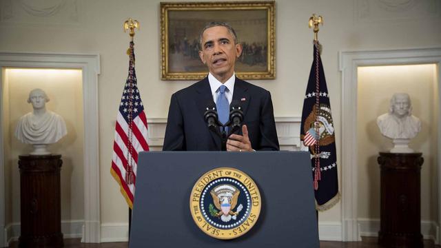 Le président américain Barack Obama et son homologue cubain Raul Castro se sont exprimés en même temps. [AP Photo/Doug Mills]