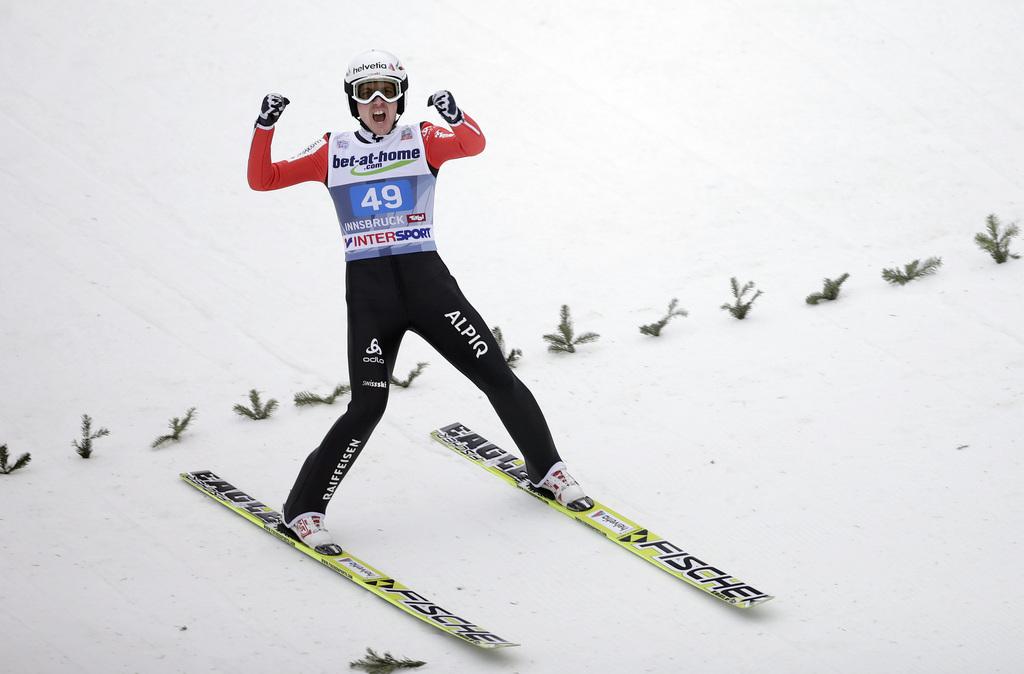 Simon Ammann est serein et confiant en cette année olympique. [KEYSTONE - Georg Hochmuth]