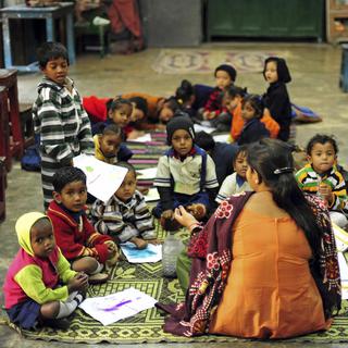 L'Inde serait excessivement mise en avant dans les nouveaux livres des écoles publiques du Gujara. [Hemis.fr/AFP - Anthony Asael]