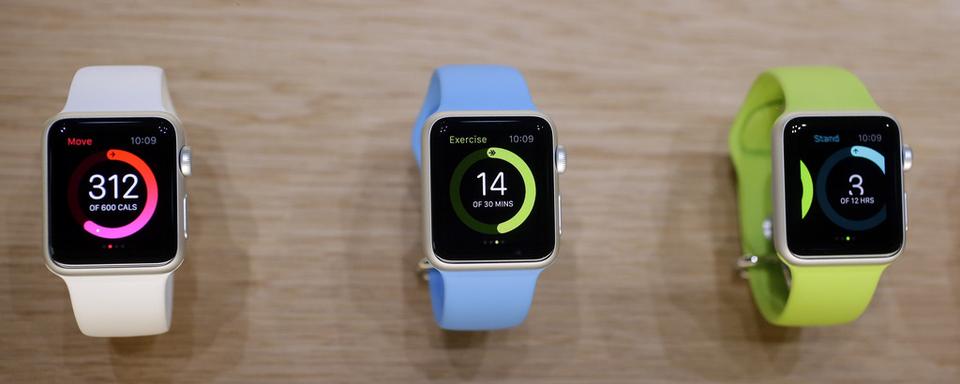 L'Apple Watch pourra mesurer le nombre de calories dépensées par jour. [Marcio Jose Sanchez - AP Photo]